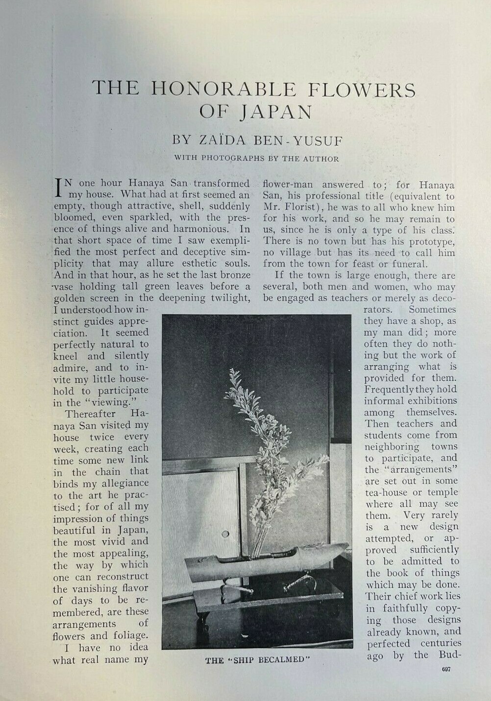 1907 Honorable Flowers of Japan illustrated