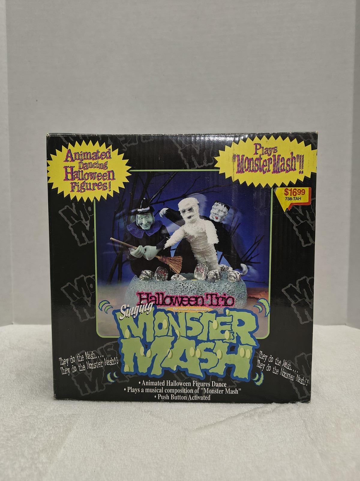 Vtg 1997 Gemmy Animated Singing Dancing Monster Mash Trio Halloween Decor Works Vtg 1997 Gemmy Animated Singing Dancing Monster Mash Trio Halloween Decor Works