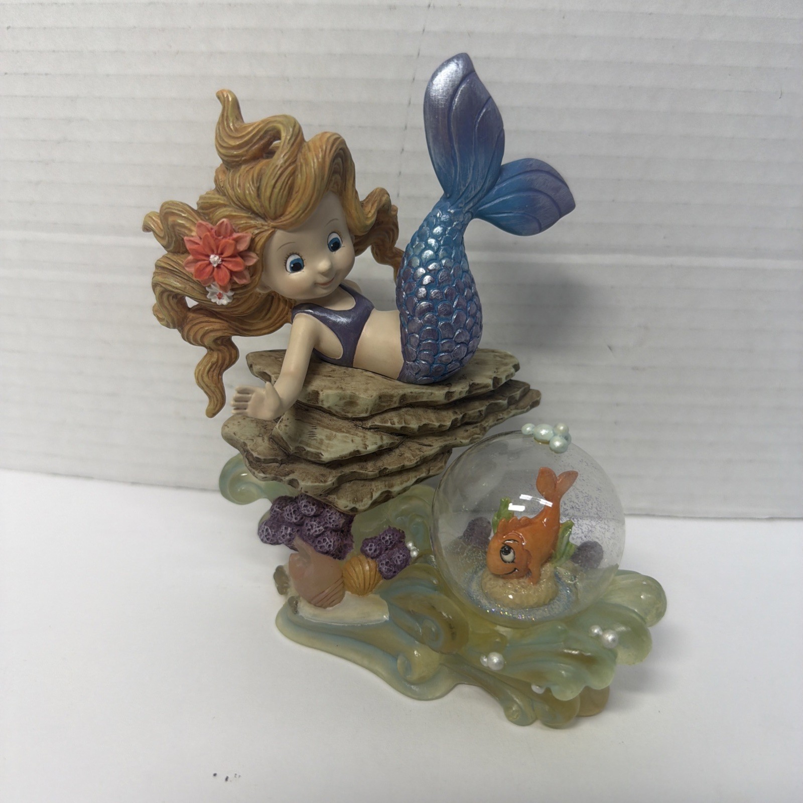 Hamilton Collection Splash \'n Around Mermaid Figurine Waterball No Water COA
