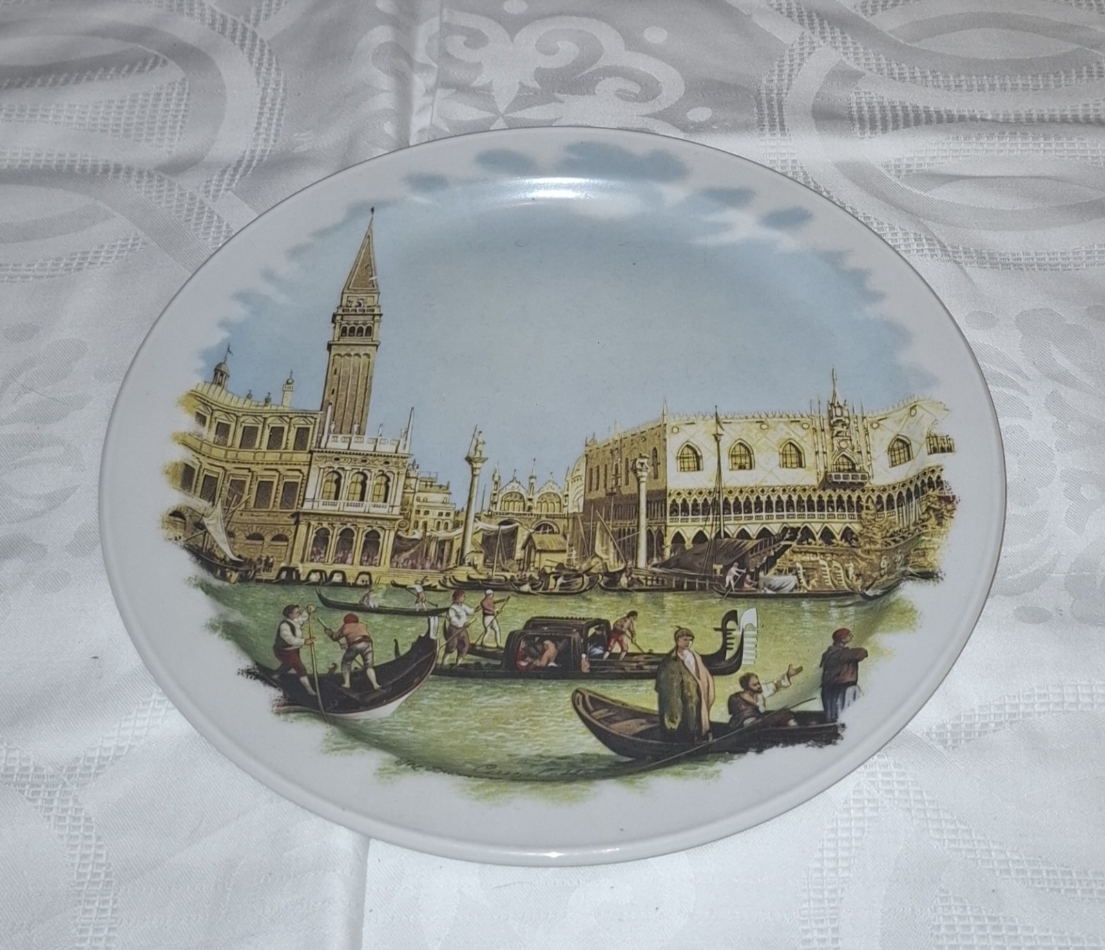 Vintage Schonwald Germany Porcelain  Plate Palazzo Ducale, Venice, Italy