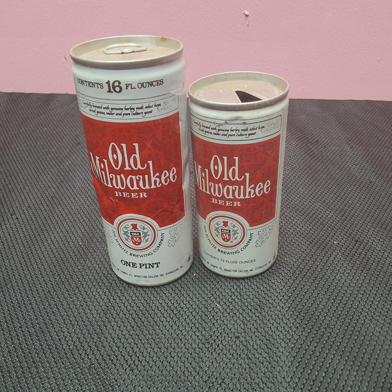 Vintage Old Milwaukee Beer Cans Lot of 2