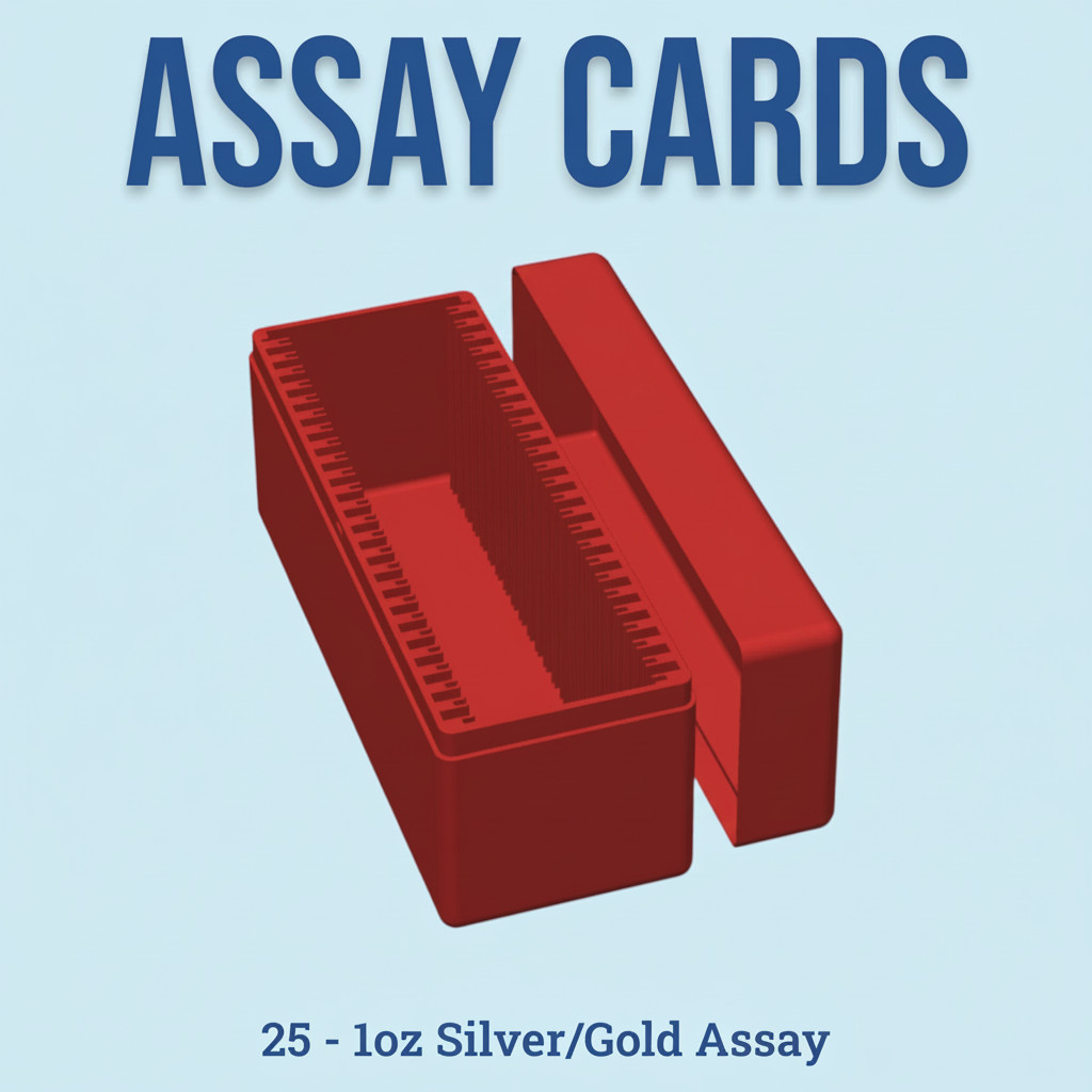 1oz Gold & Silver Bar Assay Card Box - 25 Slot - PAMP Valcambi Perth Mint