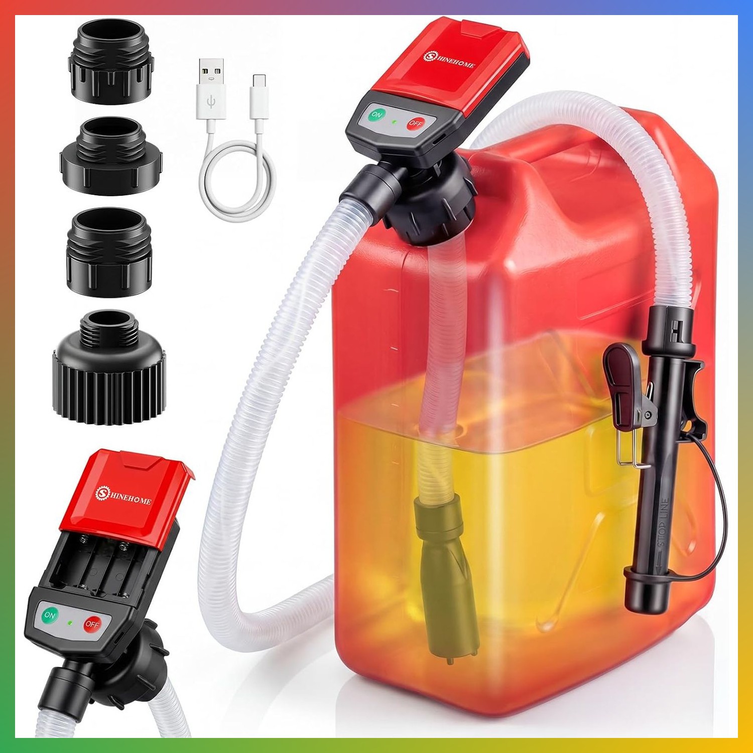 Electric Fuel Transfer Pump Siphon Pump for Gasoline, Fuel, Diesel, Water