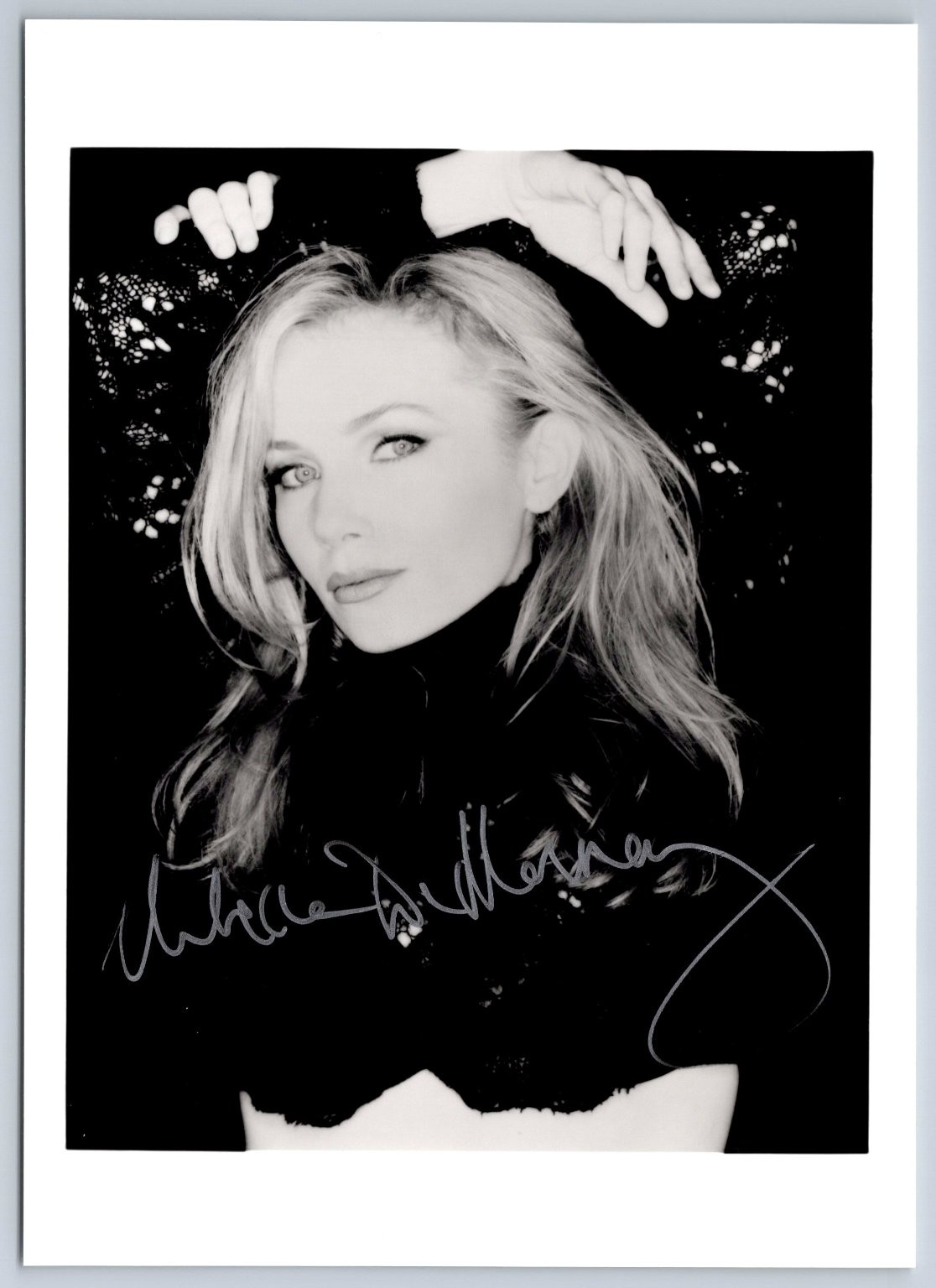 Rebecca De Mornay Autographed Photo Signed 5 x 7 Inches Black & White Actress Rebecca De Mornay Autographed Photo Signed 5 x 7 Inches Black & White Actress
