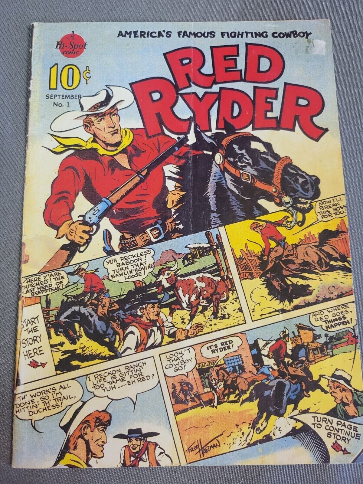 Red Ryder (1985, Hi-Spot Comic) Reprints Red Ryder Comic Strip from the 1940s