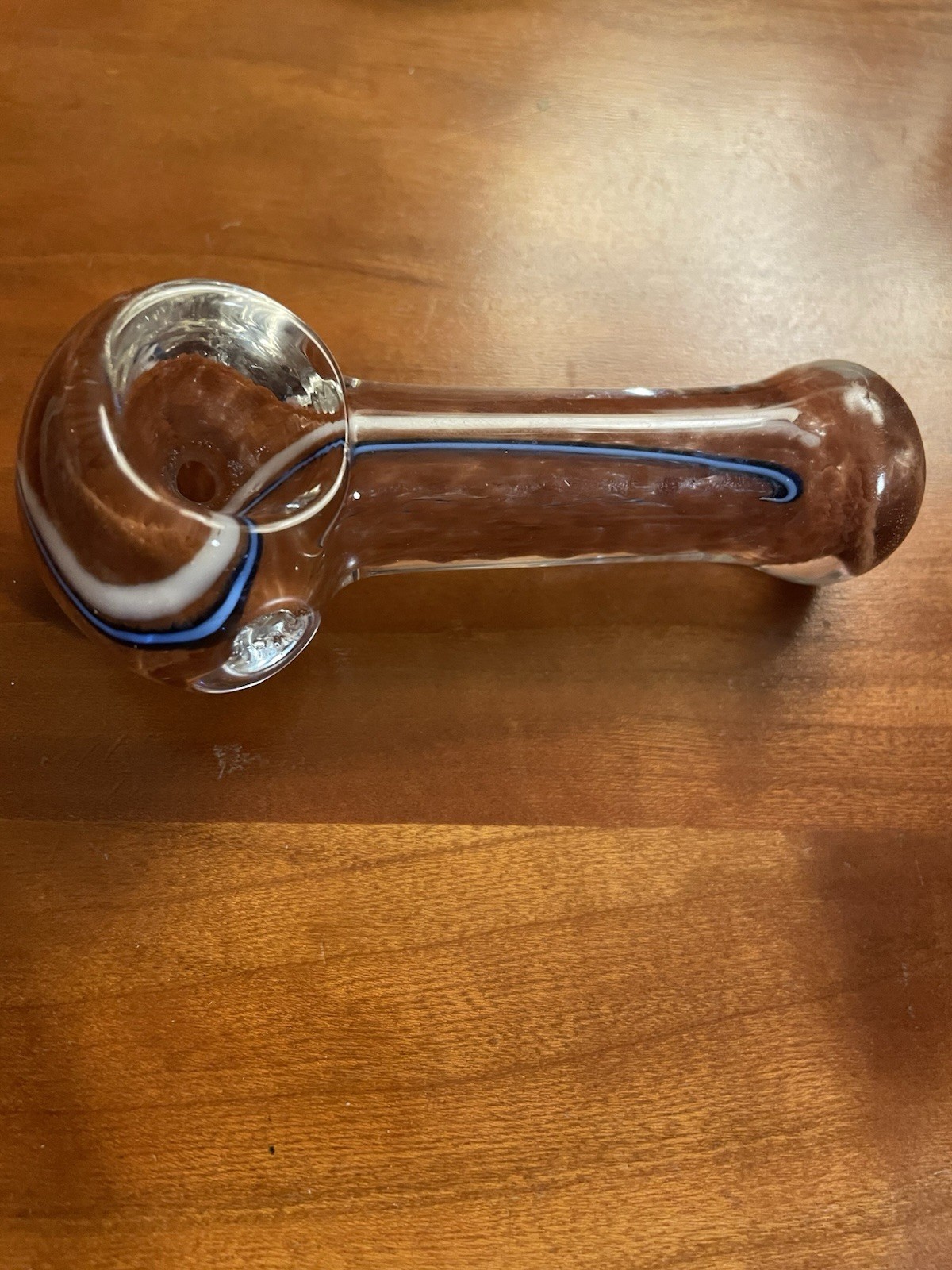 Beautiful Hand Blown Glass Spoon Pipe/American Made/For Tobacco Use Beautiful Hand Blown Glass Spoon Pipe/American Made/For Tobacco Use