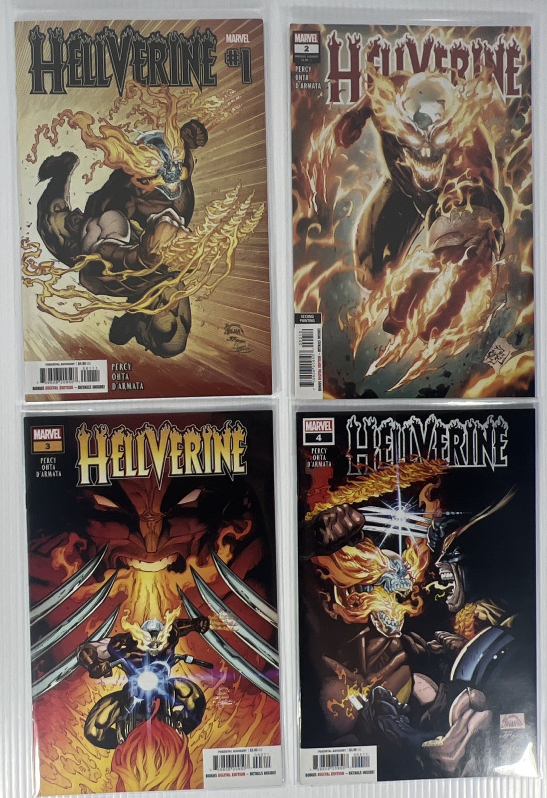 Hellverine #1-4 Complete Set Marvel 2024 NM 1st Prints Wolverine Ghost Rider