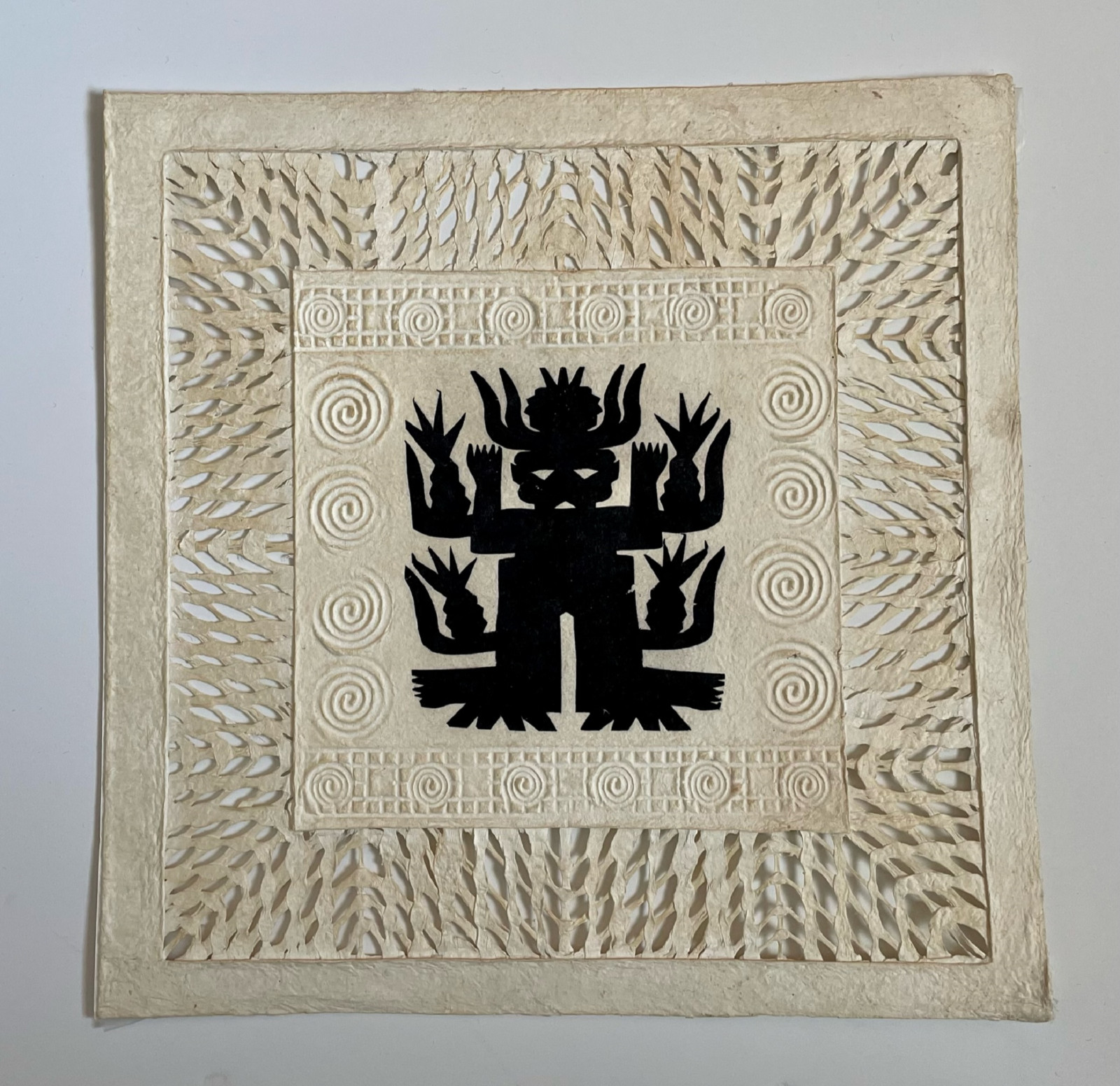 Papel Amate- with Nuju Sprit Black Cutout - 