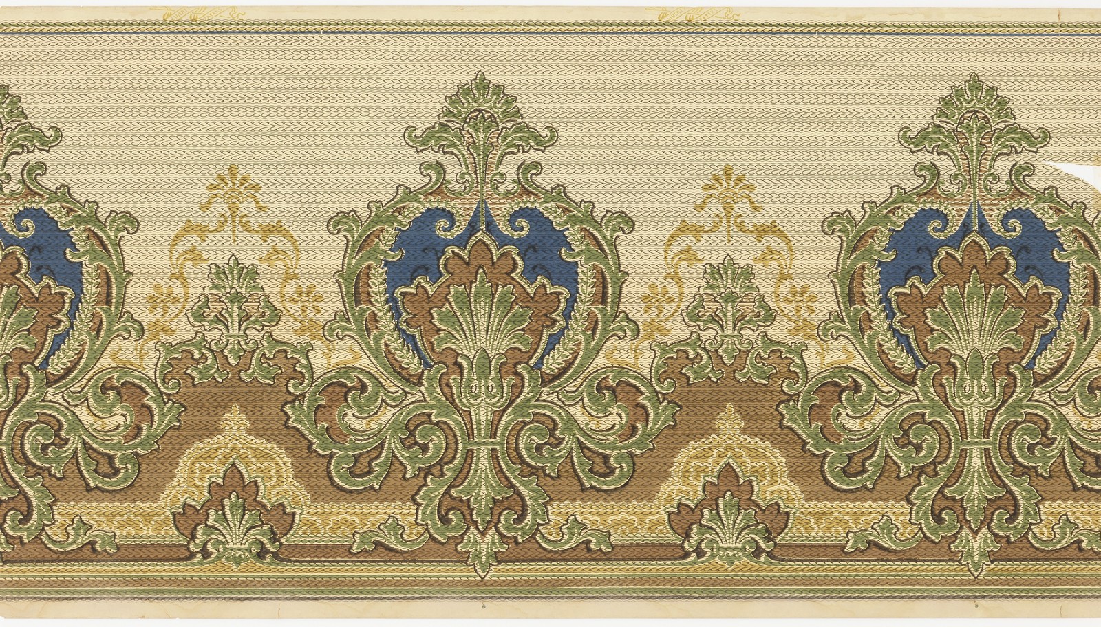 Liberty Wall Paper Company Frieze Vintage 1910s Ornamental Design Photo Reprint