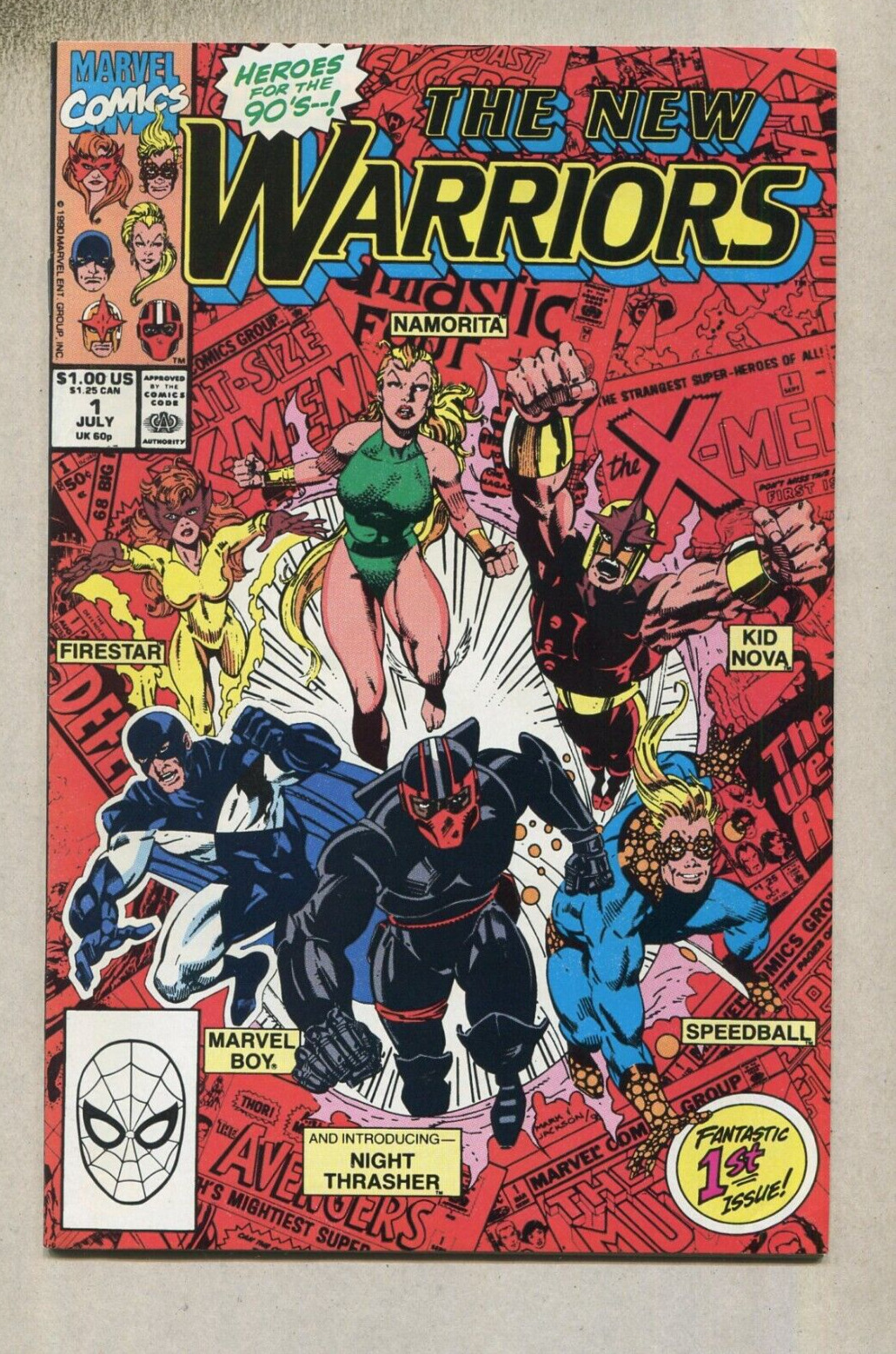 The New Warriors # 1 NM Introducing: Night Thrasher  Marvel  Comics    D2