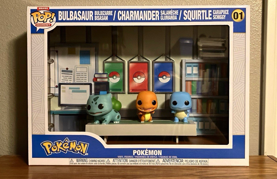 Funko Pop Moment Pokémon Bulbasaur Charmander Squirtle #01 Vinyl Figures