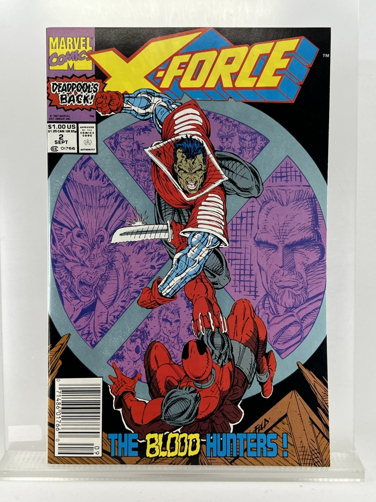 X-Force 2 ~Est. 9.8 ~Very W pgs ~NEWSSTAND ~Appears Unopened ~Spine Solid ~Key