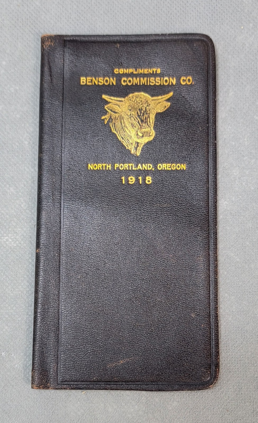 Antique 1918 BENSON COMMISSION COMPANY Portland Oregon POCKET BOOK CALENDAR