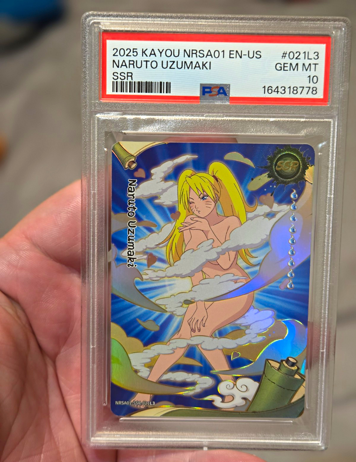 KAYOU 2025 Naruto Uzumaki SSR #021L3 NRSA01 EN-US English PSA 10 Cert 164318778