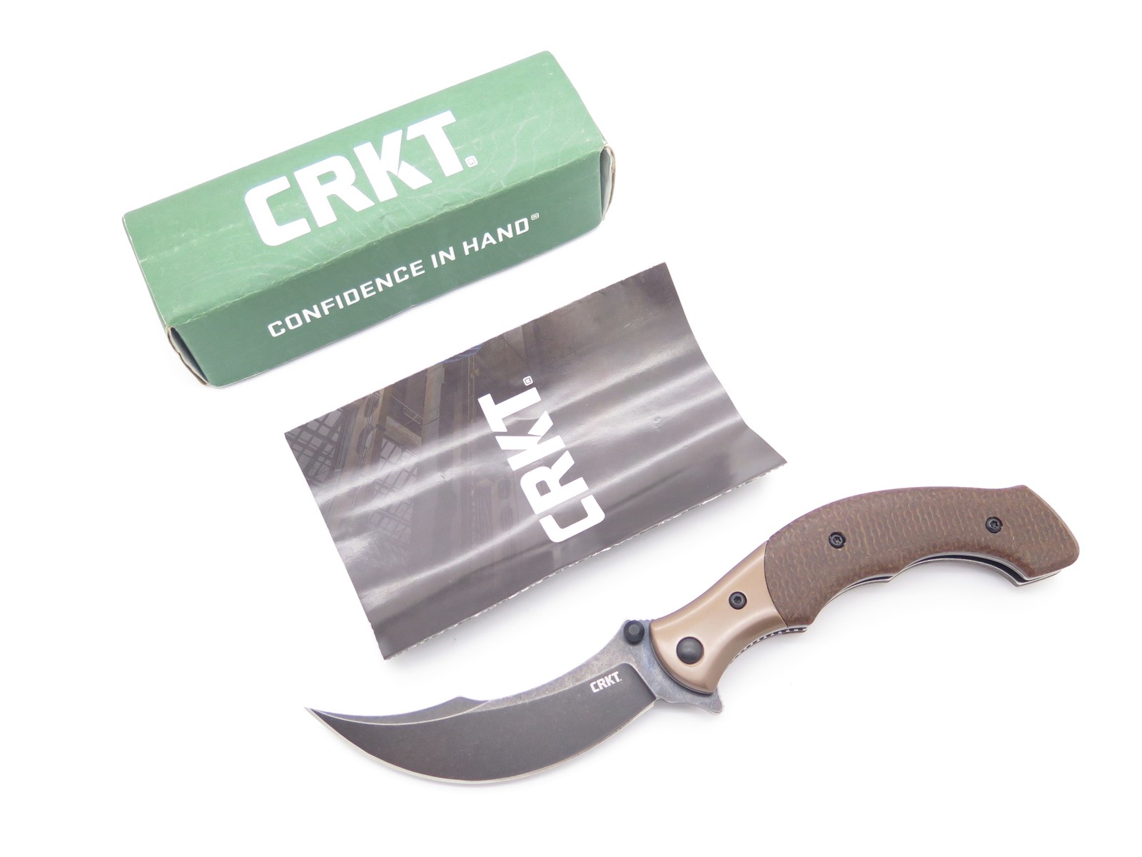 CRKT 7465 Folts Ritual Compact Micarta Handle Folding Pocket Knife CRKT 7465 Folts Ritual Compact Micarta Handle Folding Pocket Knife