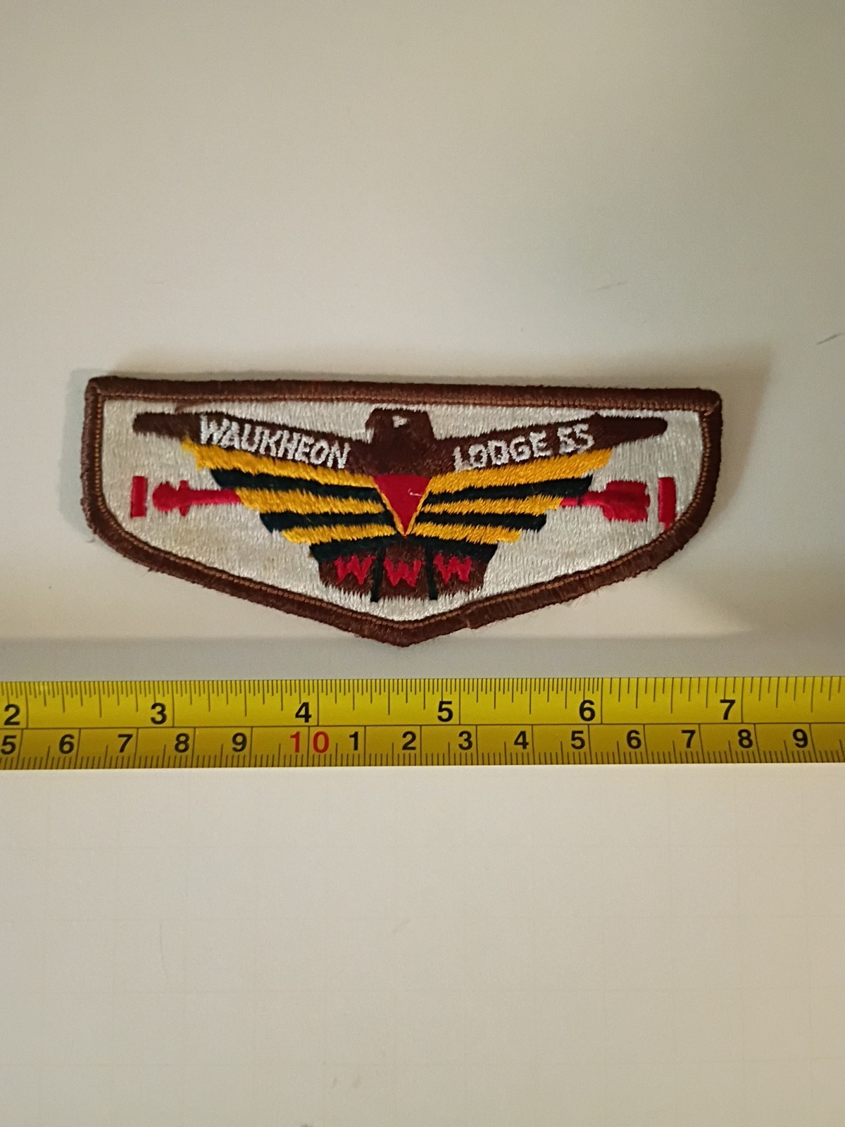 Waukheon Lodge 55 OA Flap Mint Condition Order of The Arrow Merged