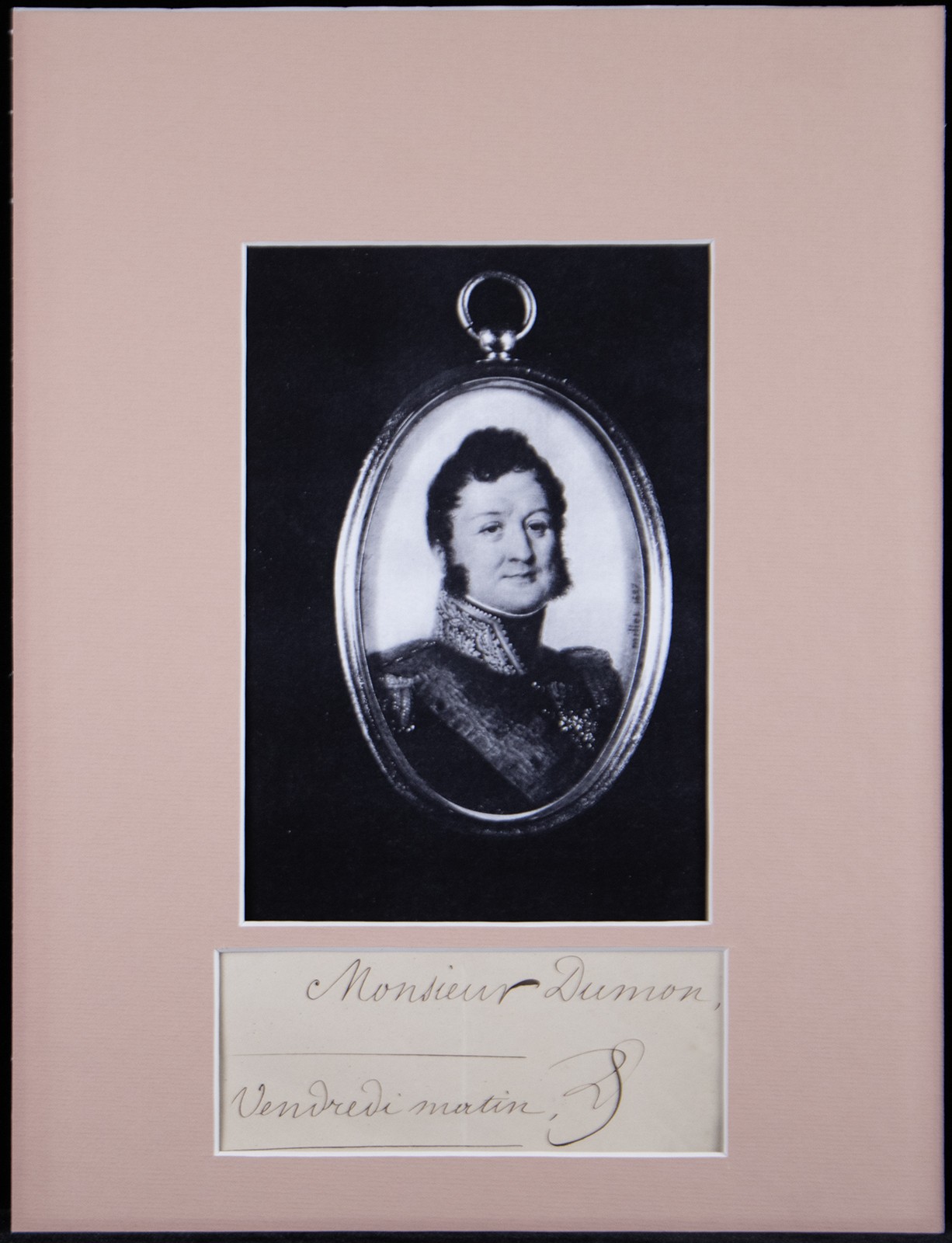 KING LOUIS PHILIPPE (FRANCE) - MANUSCRIPT NOTE SIGNED