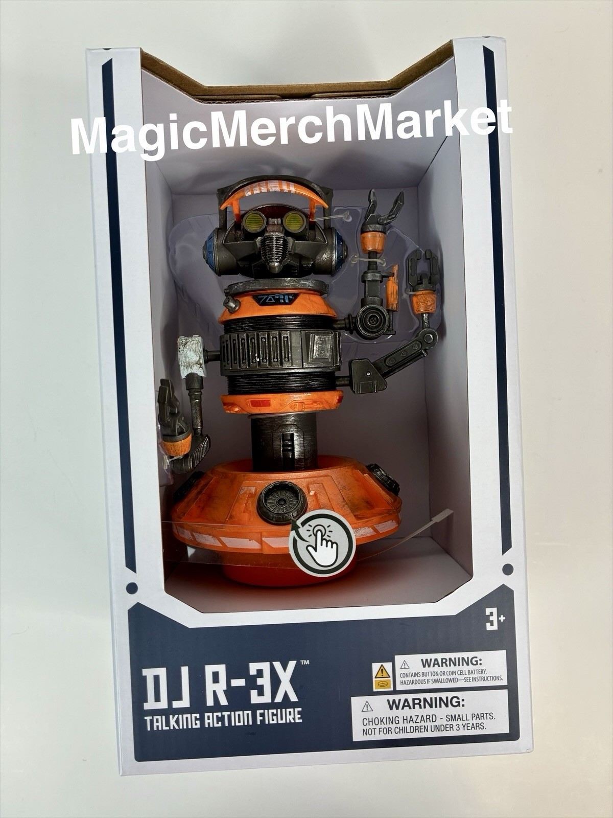 Disney Parks Galaxy’s Edge DJ R-3X Talking Action Figure Lights Sounds New