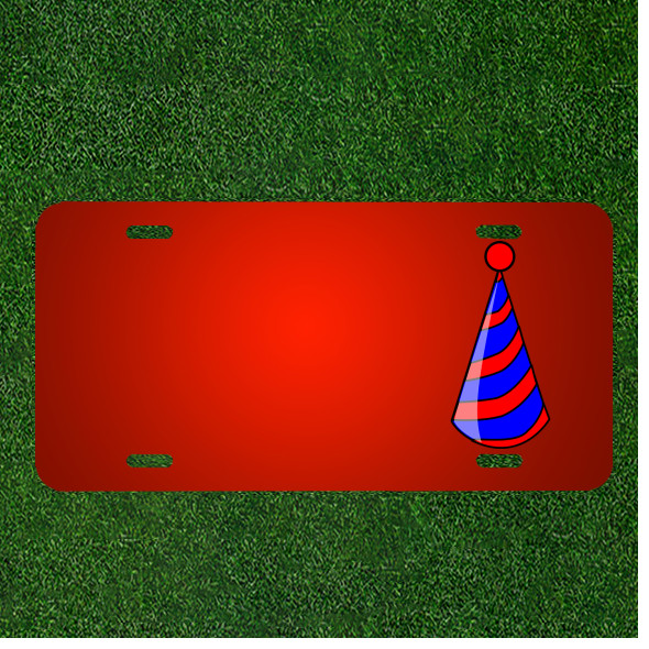 Custom Personalized License Plate With Add Names To Hat Birthday Party