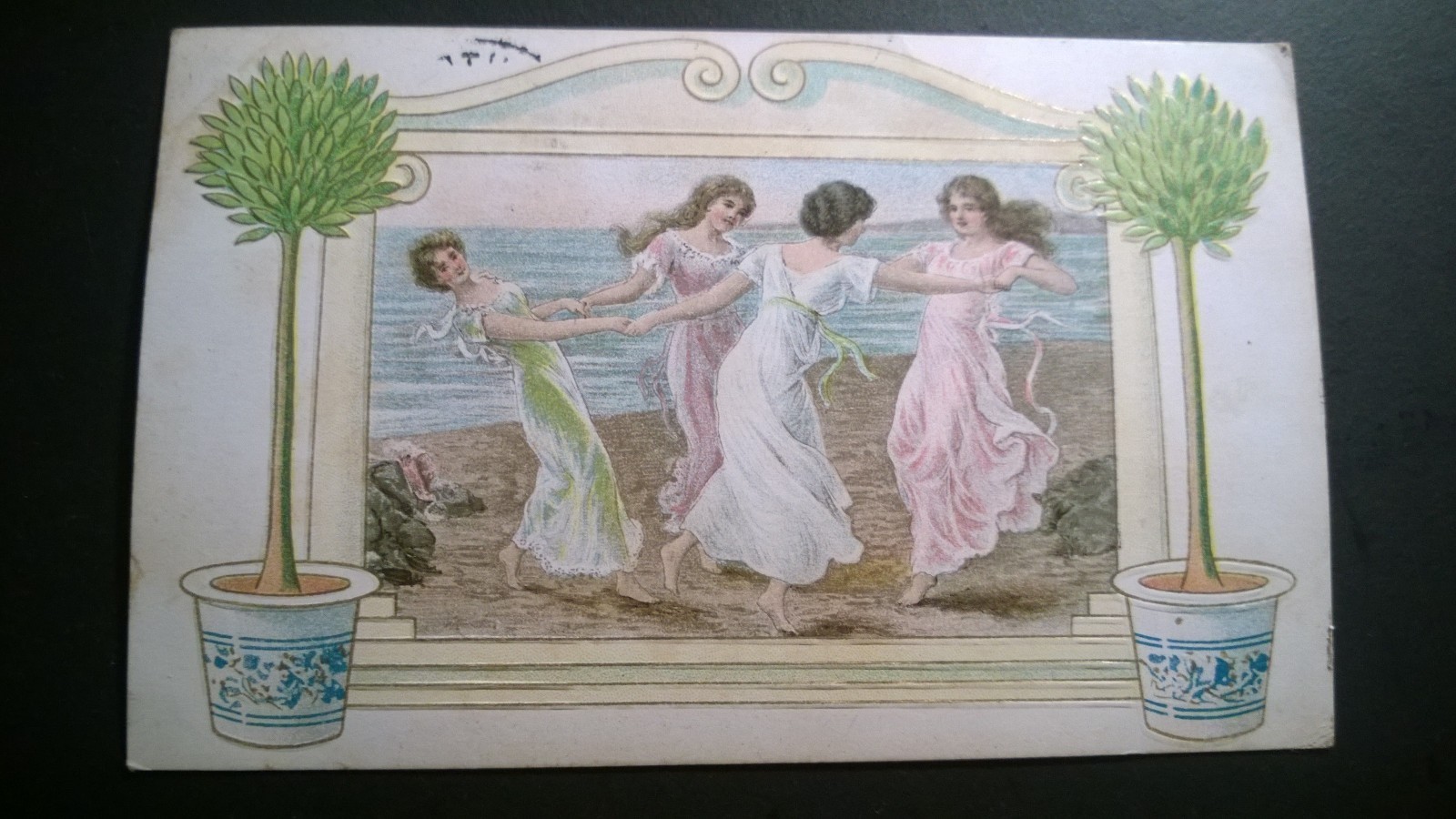  Antique Embossed Postcard 1913 