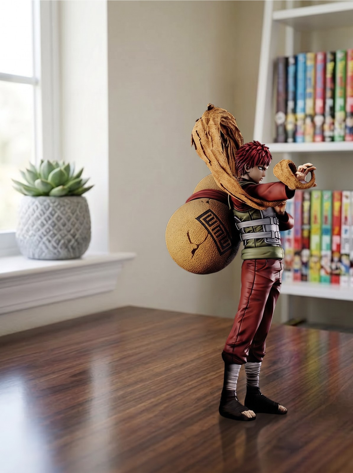 Naruto Shippuden Gaara Figure 26cm Sand Gourd Kazekage Anime Statue Collectible