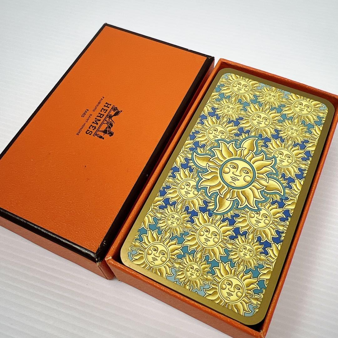 Hermes Tarot Cards 78 Deck Sun Gold Edge Vintage Grimaud Orange Box Rare Hermes Tarot Cards 78 Deck Sun Gold Edge Vintage Grimaud Orange Box Rare