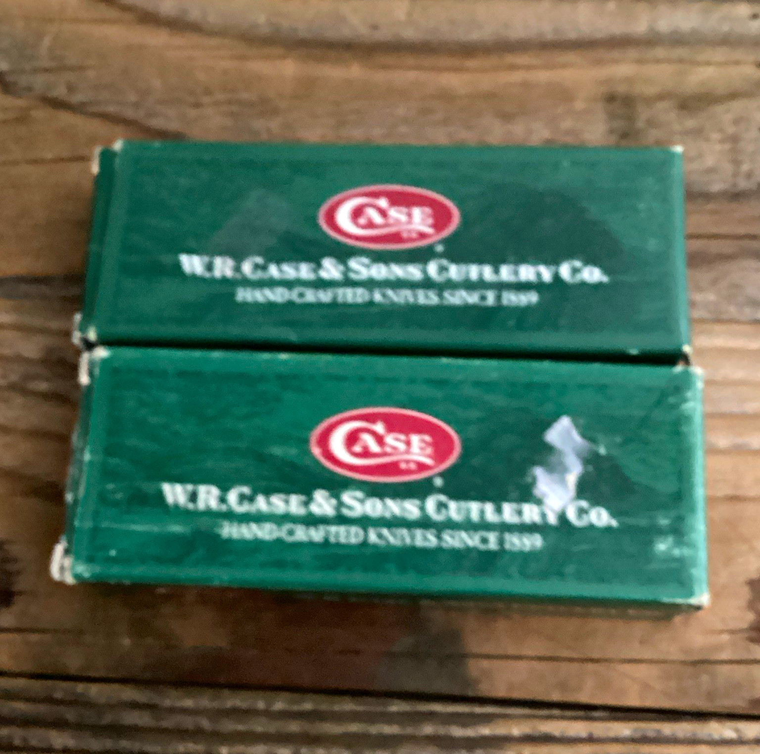 Case XX 00141 & 05434 Pocketknife Lot of 2 2-Blade SS Slipjoint Wood
