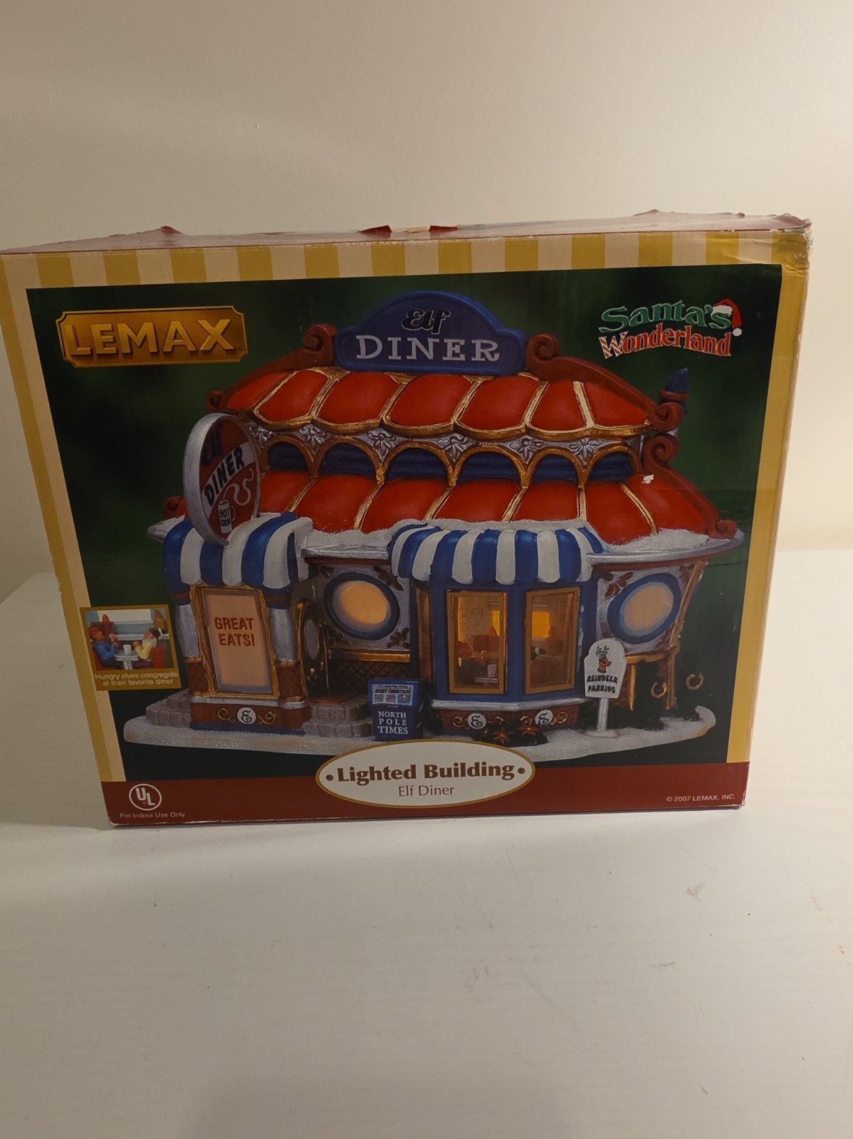 Lemax Village Santa's Wonderland Elf Diner Cute Lemax Village Santa's Wonderland Elf Diner Cute