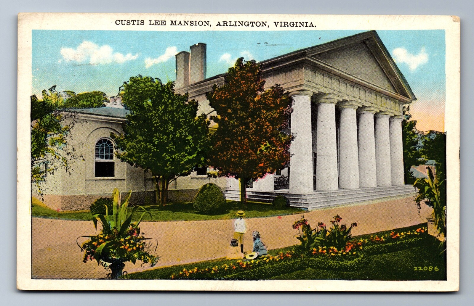 C.1920 ARLINGTON, VA CUSTIS-LEE MANSION, CIVIL WAR CEMETERY, ROBERT Postcard P26 C.1920 ARLINGTON, VA CUSTIS-LEE MANSION, CIVIL WAR CEMETERY, ROBERT Postcard P26