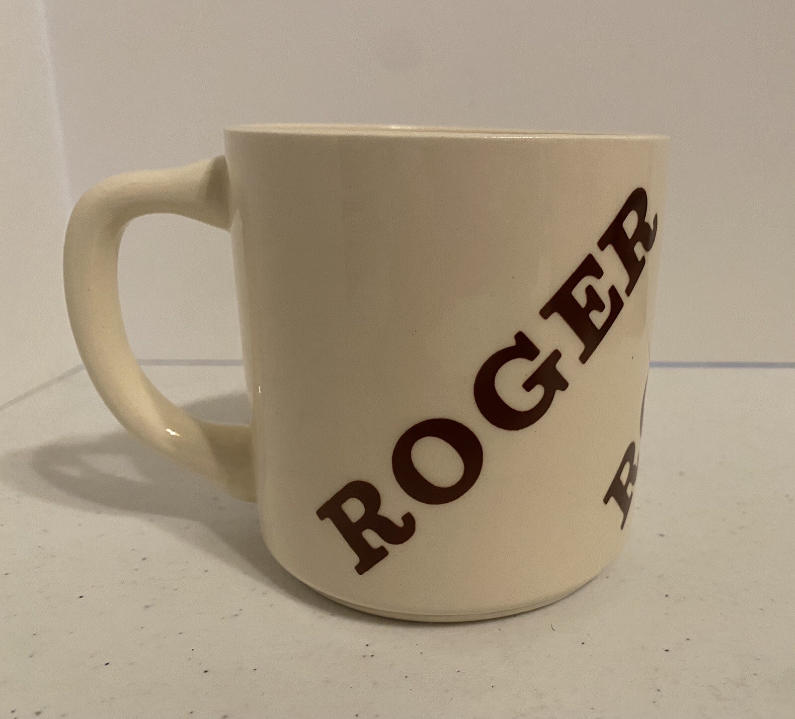 Vintage 1970’s “ROGER” Ceramic Coffee Mug USA Personalized Name Vintage 1970’s “ROGER” Ceramic Coffee Mug USA Personalized Name