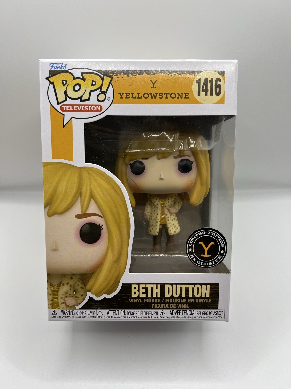 Funko Pop Television Yellowstone Beth Dutton #1416 Coat Bruised Face Exclusive