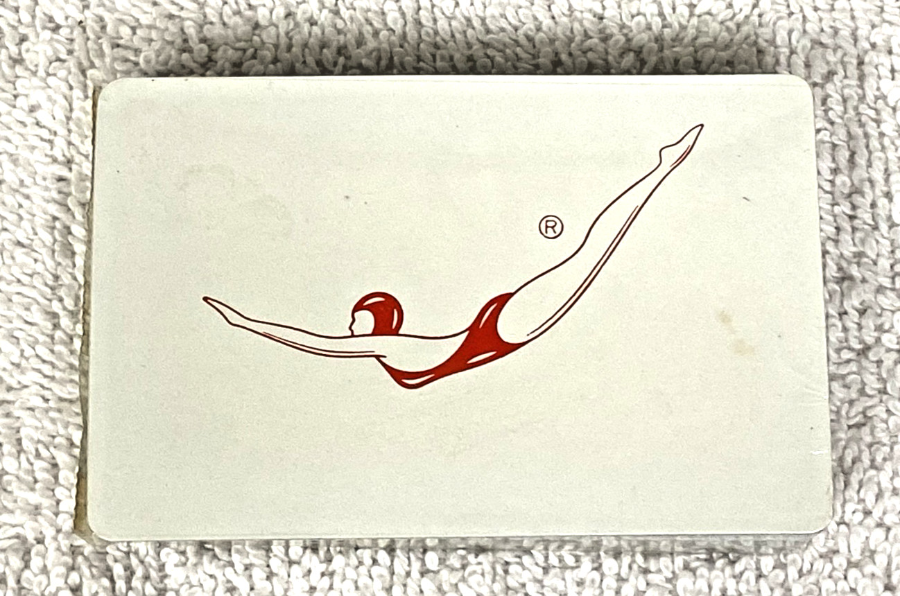 Vintage Advertising Jantzen Swimsuit Red Diving Girl Logo Sealed Playing Cards