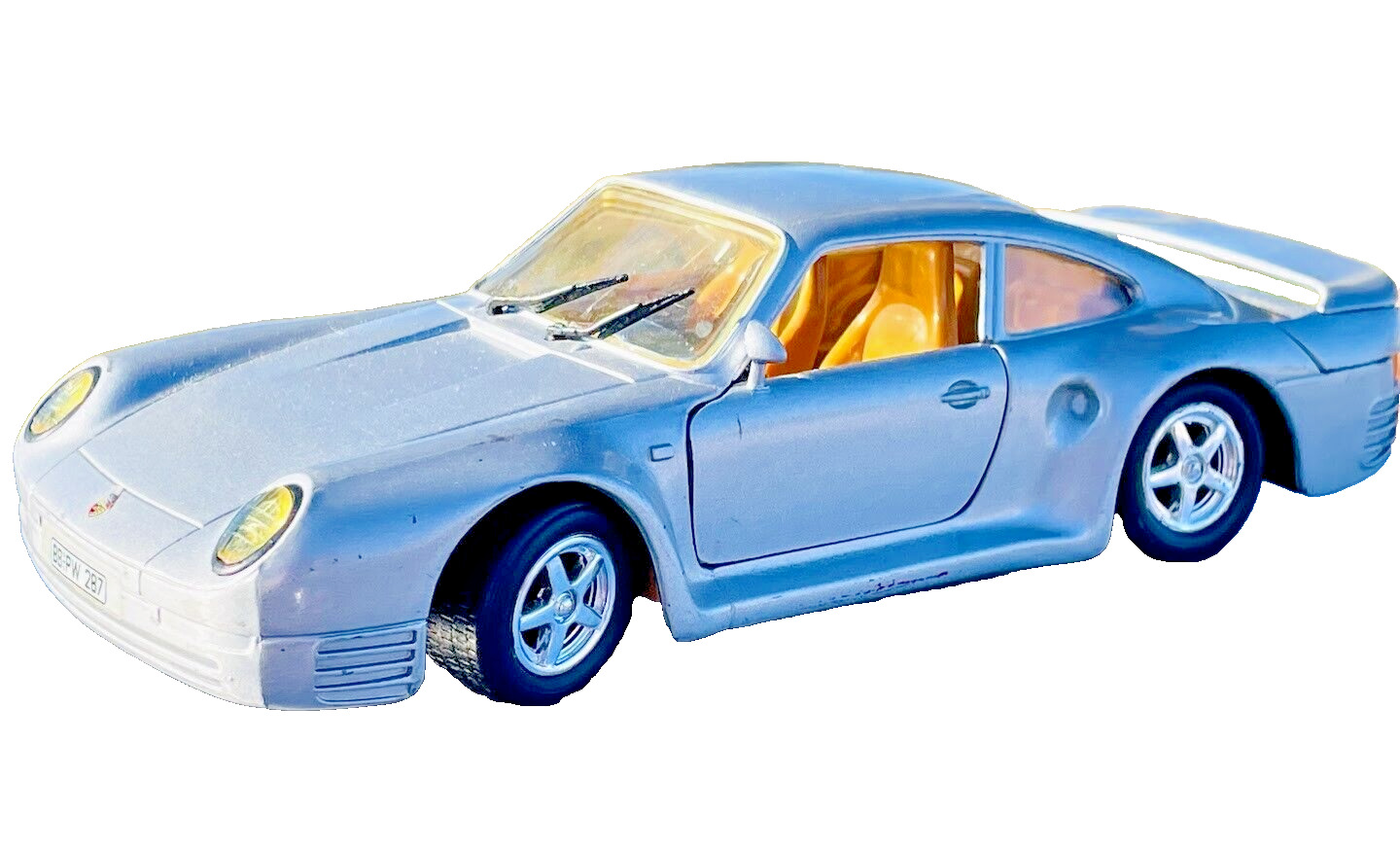 1988 Porsche 959 Silver Revell 1:24 Scale Diecast Metal Model Display Sports Car