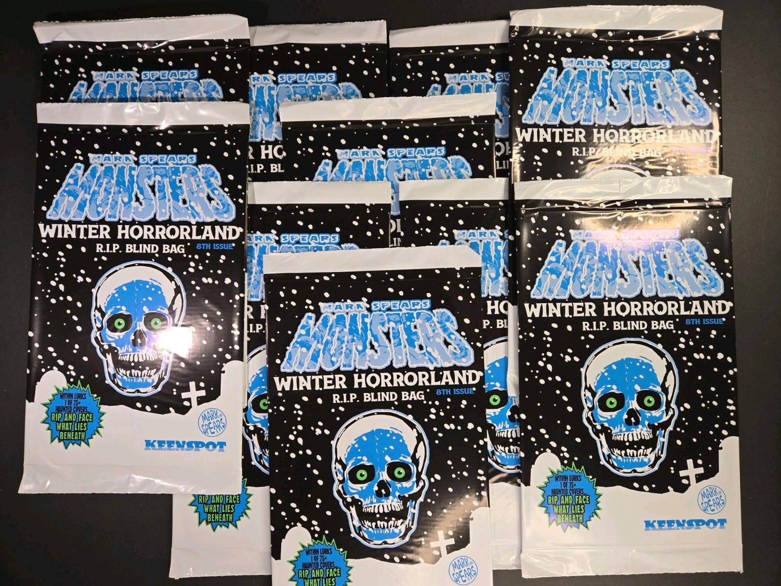 10 X 👻 MARK SPEARS MONSTERS #8 WINTER HORRORLAND R.I.P BLIND BAG SEALED