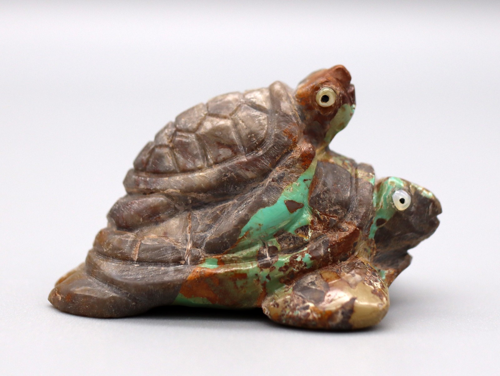 Ron Laahty (d) Royston Turquoise Zuni Sea Turtles Fetish Ron Laahty (d) Royston Turquoise Zuni Sea Turtles Fetish