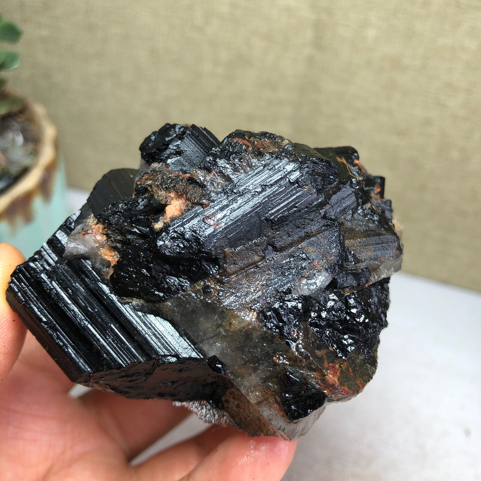 208g Natural tourmaline Crystal paragenesis gemstone original Specimen A4839