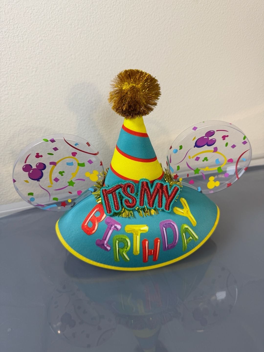Disney Parks Mickey Mouse It's My Birthday Ear Hat for Adults