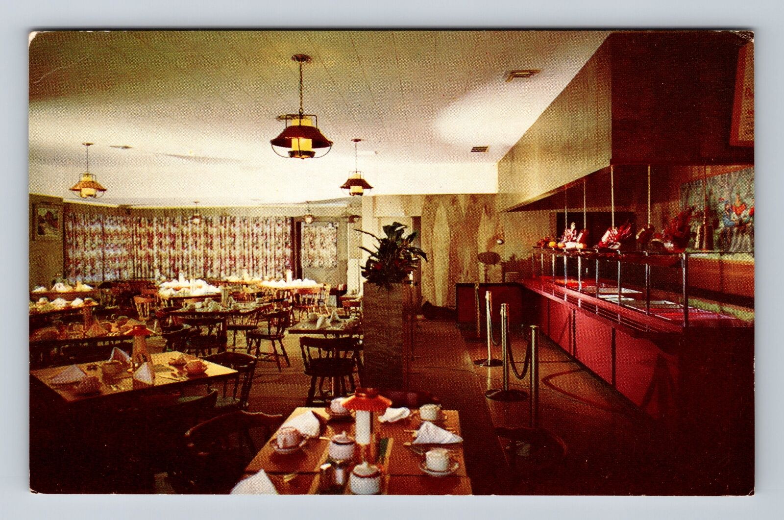 Salinas CA-California, Sherwood Drive In Restaurant, Antique Vintage Postcard