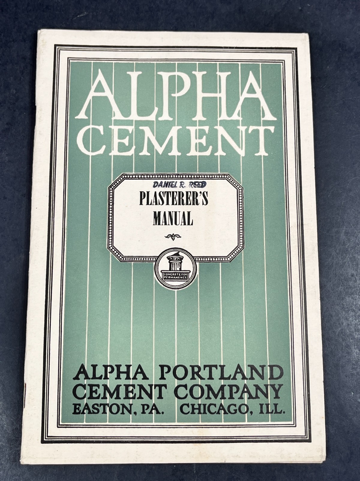 Alpha Portland Cement Plasterer\'s Manual Stucco Plaster Old Vintage Book 1941 Alpha Portland Cement Plasterer\'s Manual Stucco Plaster Old Vintage Book 1941