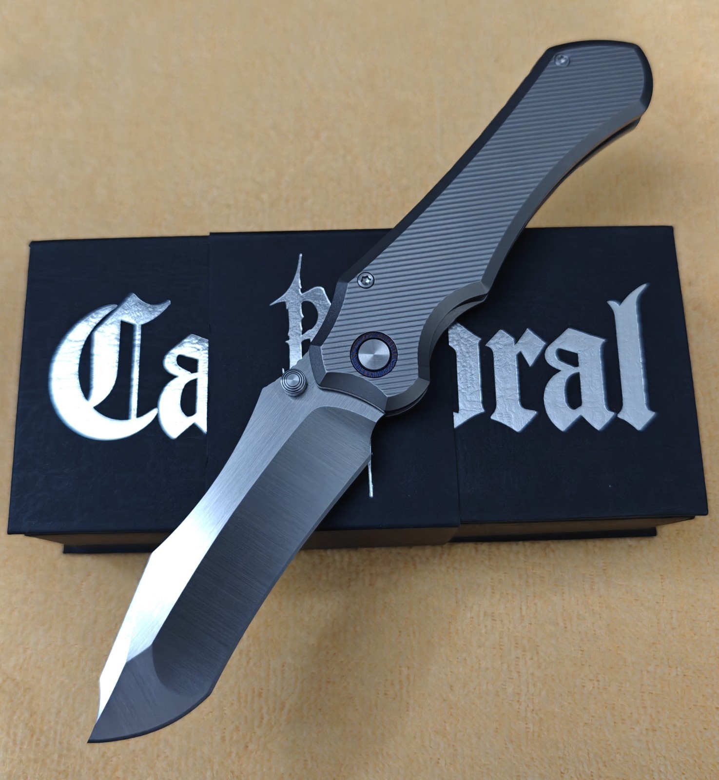 Remette Cathedral Frame Lock Pocketknife (Standard) S90V Titanium Handles 