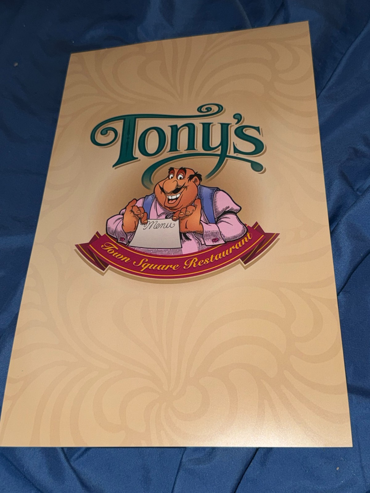 DISNEY MAGIC KINGDOM Tony\'s Restaurant Menu ~The Lady & the Tramp