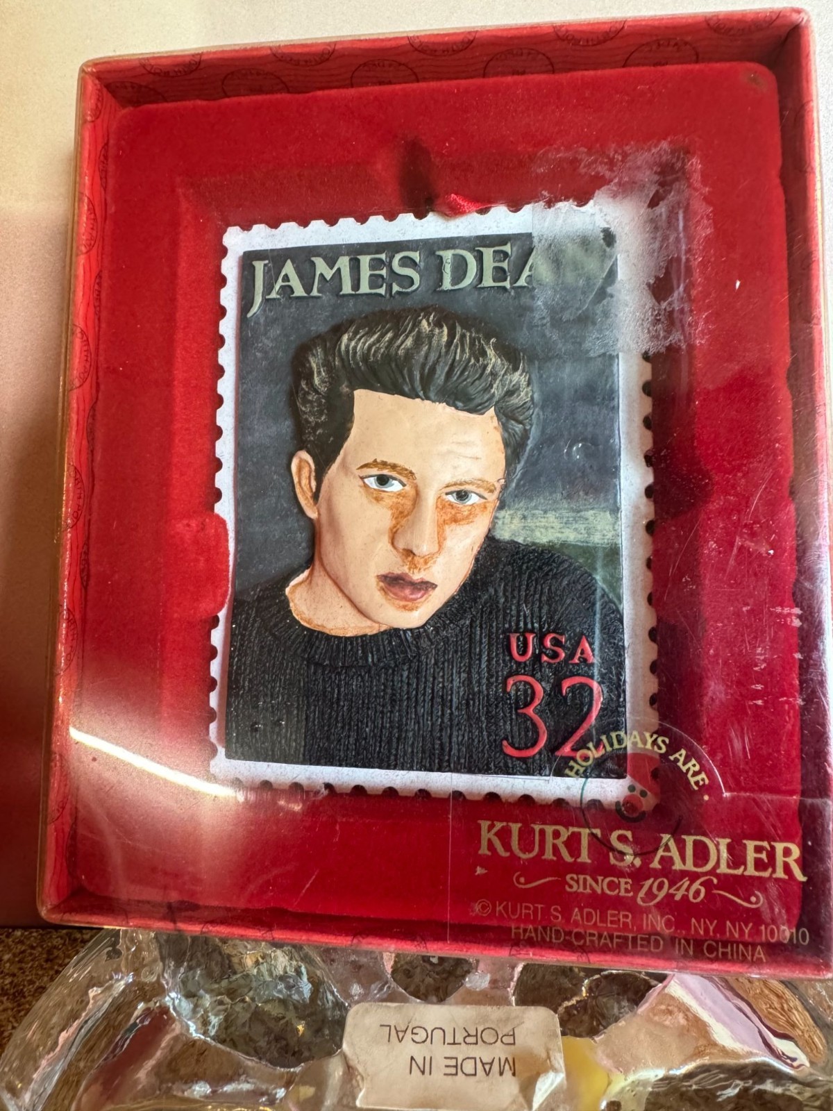 Vintage 1998 Kurt S. Adler James Dean Ornament – Collector’s Series
