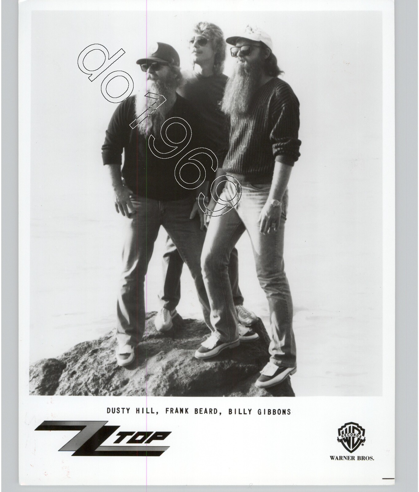 Legendary American Blues Hard Rock Band ZZ TOP 1984 Musician Press Photo