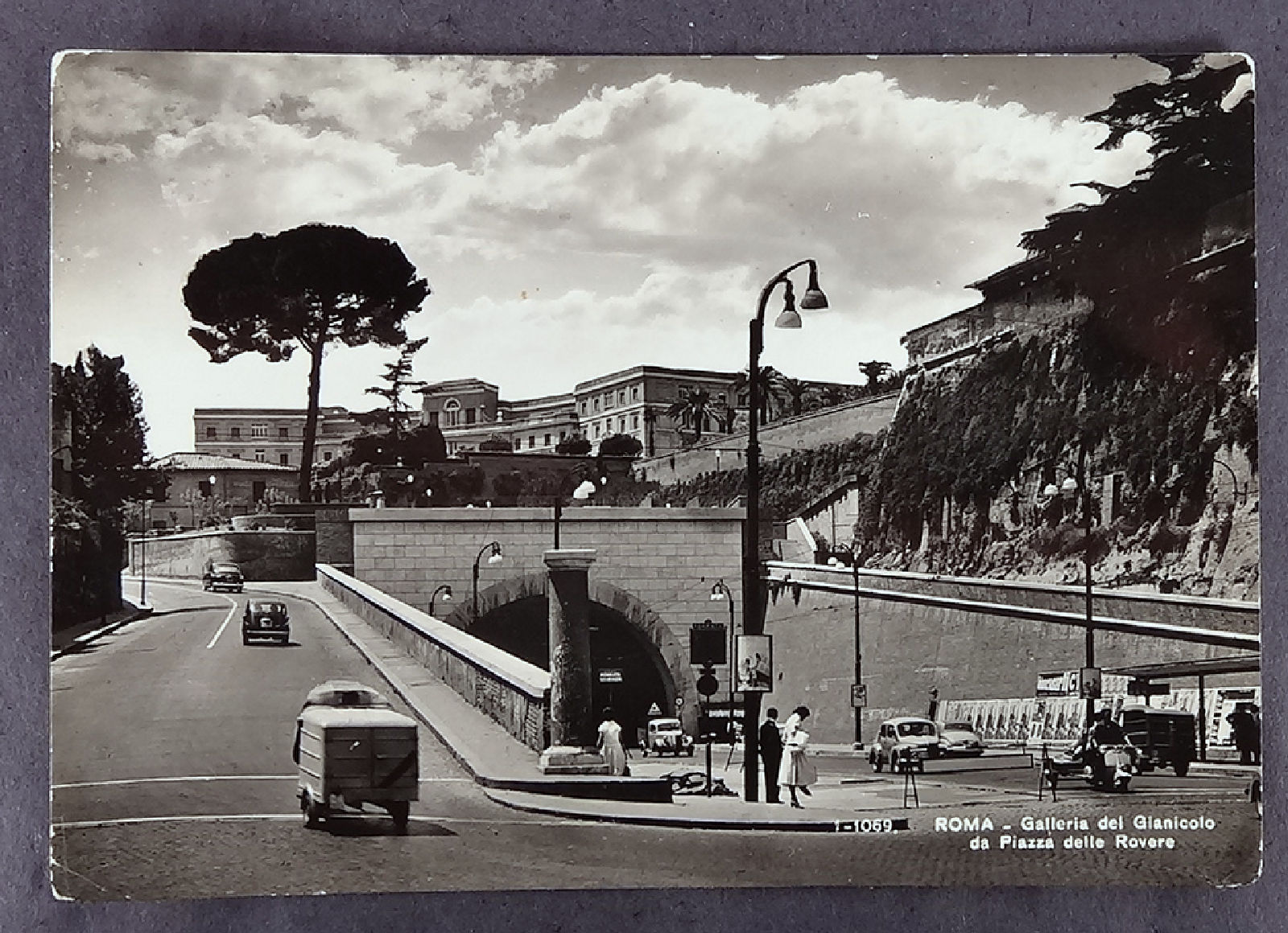 Italy Rome RPPC Piazza delle Rovere Real Photo Postcard 