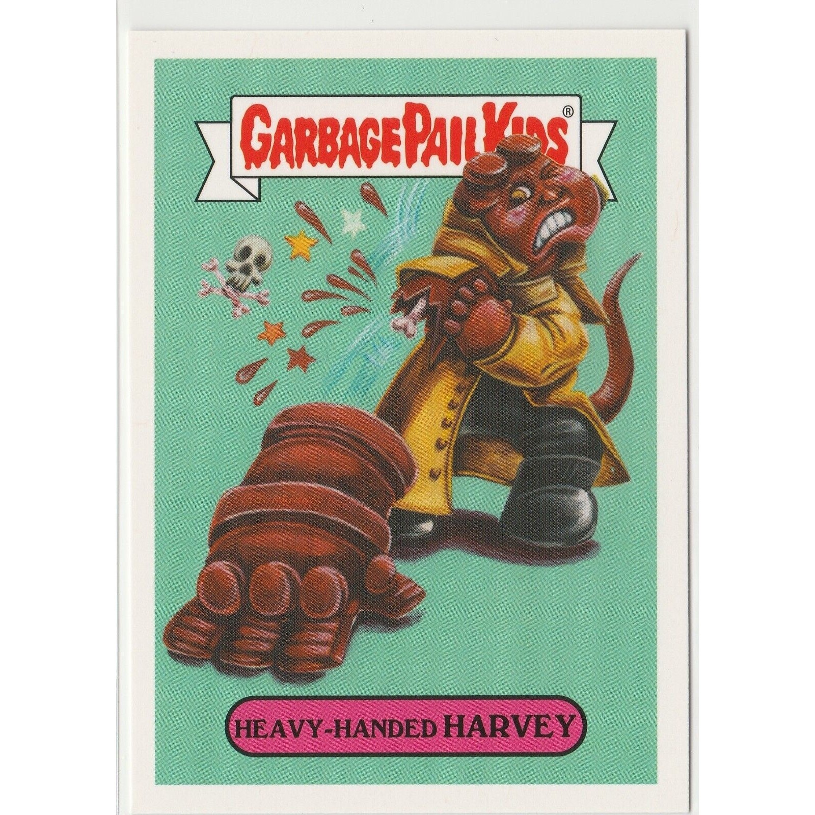Heavy-Handed Harvey #2a Garbage Pail Kids GPK Heavy-Handed Harvey #2a Garbage Pail Kids GPK