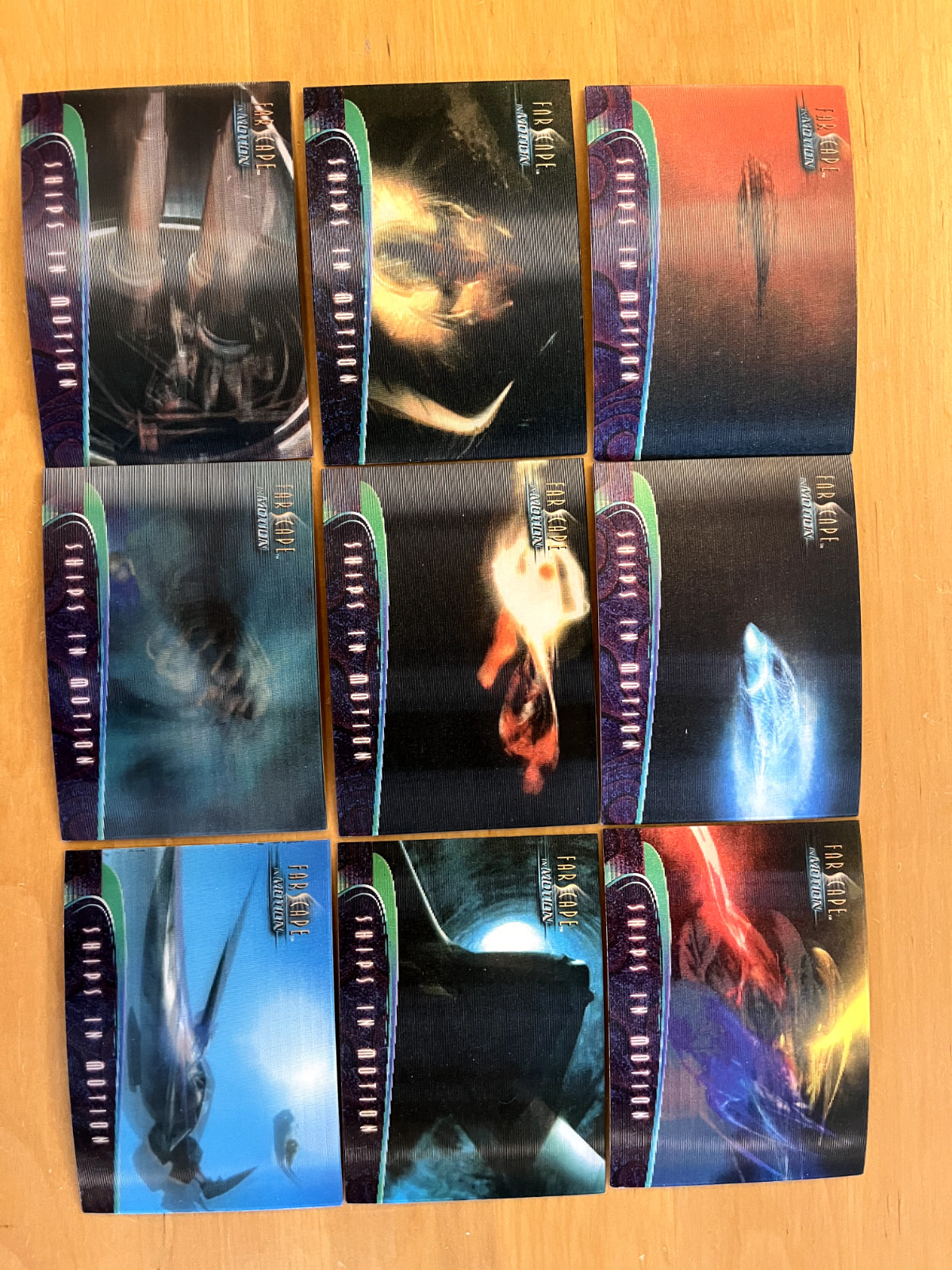 Farscape in Motion Premiere Edition Ships in Motion Chase Card Set 9 Cards