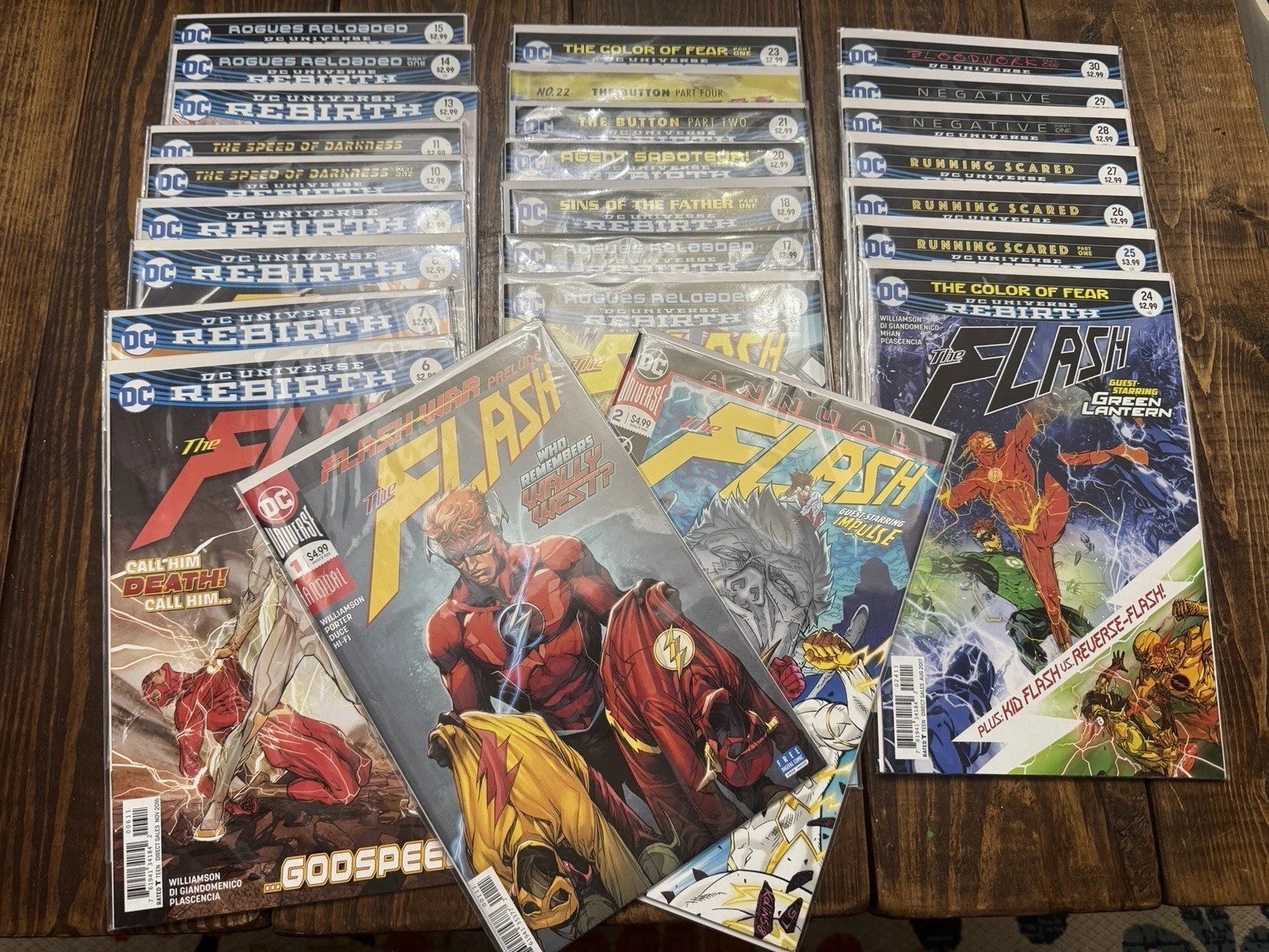 Flash rebirth comic lot Annual 1-2, 6-11, 13-18, 20-30 (25-book Lot) Flash rebirth comic lot Annual 1-2, 6-11, 13-18, 20-30 (25-book Lot)