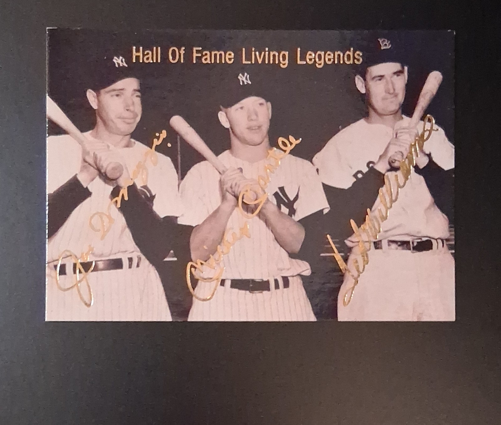 Hall Of Fame Living Legends Signed Photo Print - Joe, Mickey and Ted