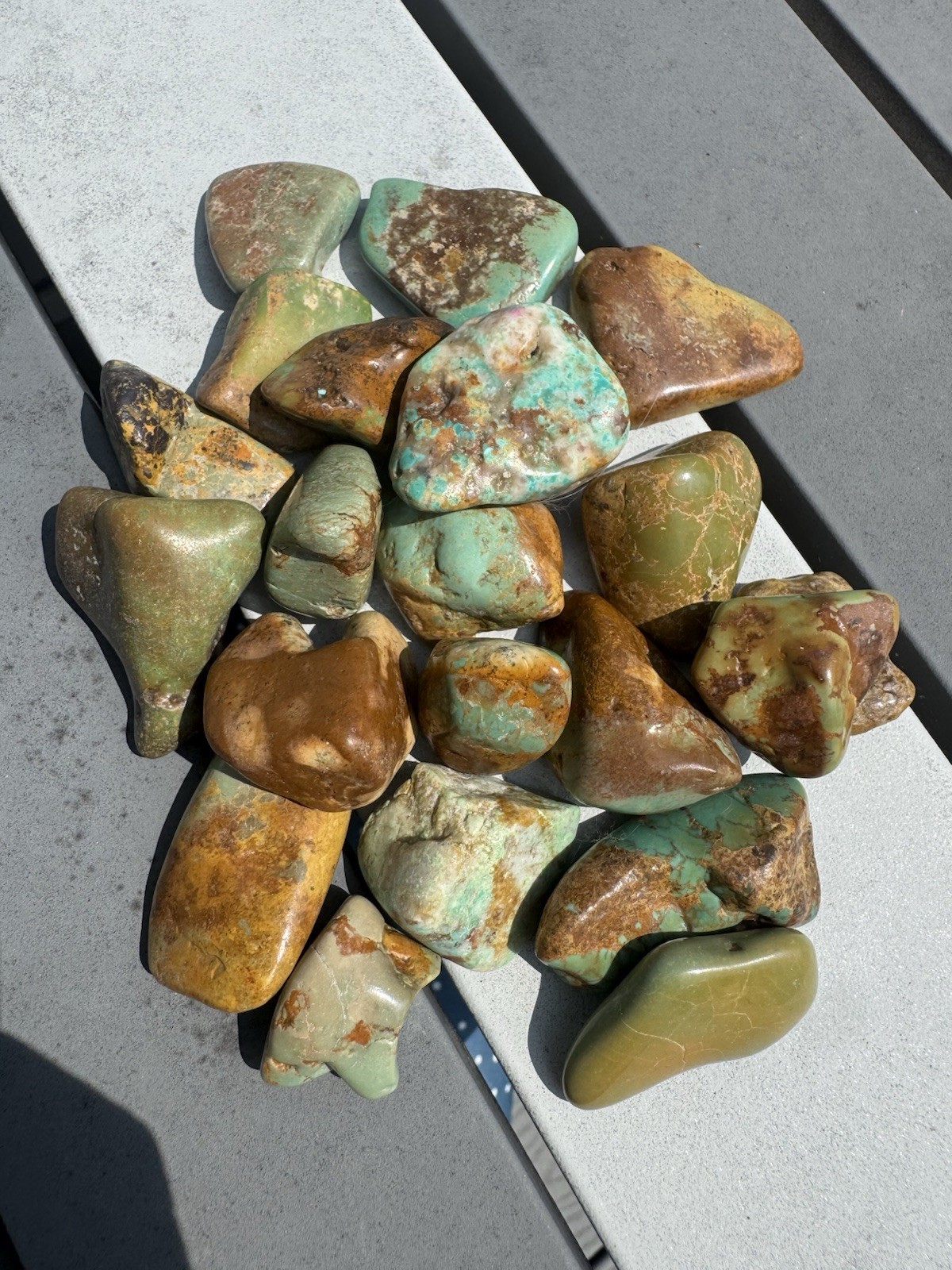200 Grams If Turquoise Tumbles 21 Pieces