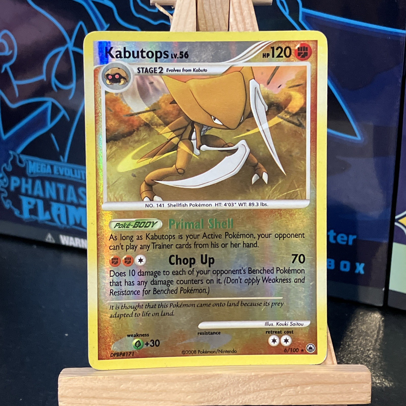 Pokémon TCG Kabutops Majestic Dawn 6/100 Reverse Holo Holo Rare 2008 Nintendo